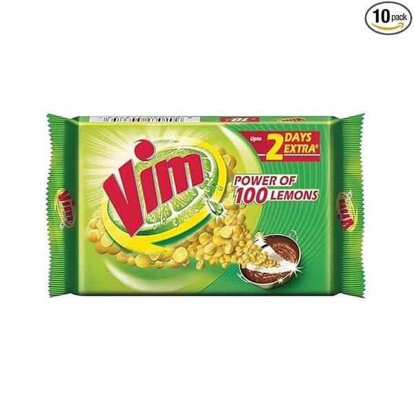 Vim Dishwash Bar 200 g Pack of 10 - LXINDIA.COM