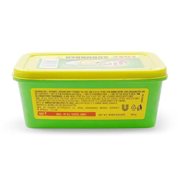 Vim Dishwash Bar 600g Lemon 2 - LXINDIA.COM