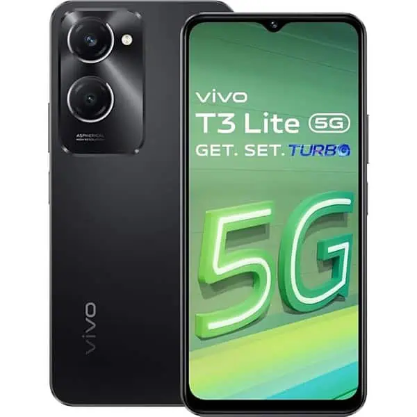 Vivo T3 Lite 5G Smartphone Majestic Black 6GB RAM 128GB Storage - LXINDIA.COM