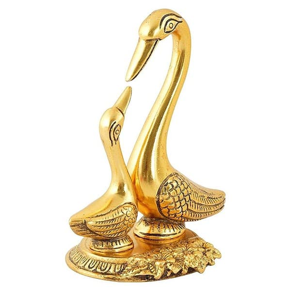 Webelkart Metal Kissing Duck Showpiece for Home2 - LXINDIA.COM