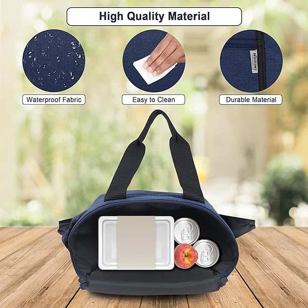 Wooum Water Resistance Lunch Bag Blue 3 - LXINDIA.COM