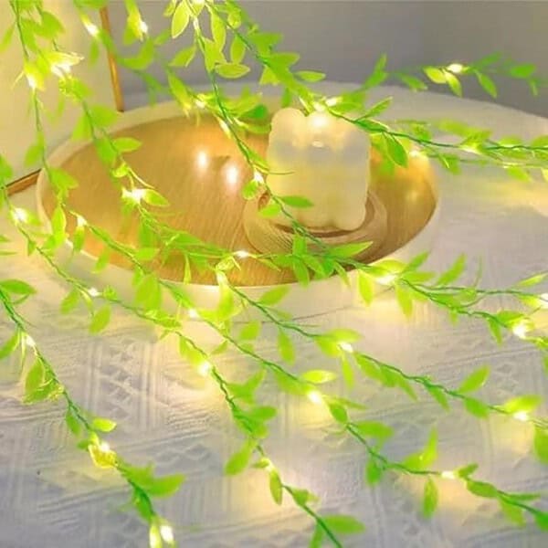 XERGY Plastic Artificial Vine Leaf Led Fairy String Light3 - LXINDIA.COM