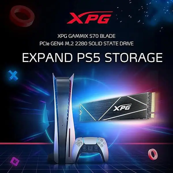 XPG GAMMIX S70 Blade M.2 NVME 2TB PCIe Gen4 2280 Internal Gaming SSD 1 - LXINDIA.COM