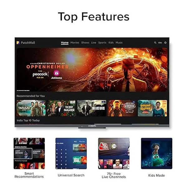 Xiaomi Smart TV A 80 cm 32 HD Ready Smart Google LED TV Black1 - LXINDIA.COM