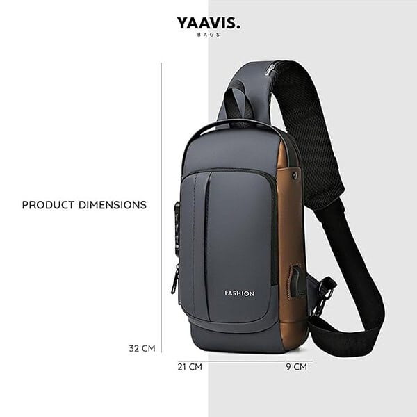 YAAVIS Waterproof Polyester Crossbody Sling Backpack for Men and Women 1 - LXINDIA.COM