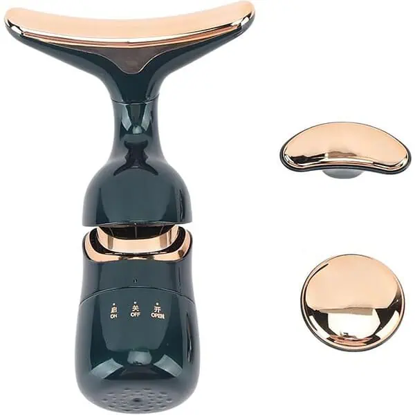 YOGIMOONI 2 In 1 Anti Wrinkles Vibration Facial Neck Eyes Massager Sculpting Tool - LXINDIA.COM