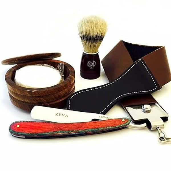 ZEVA Men Wood 5 Pieces Shaving Set - LXINDIA.COM