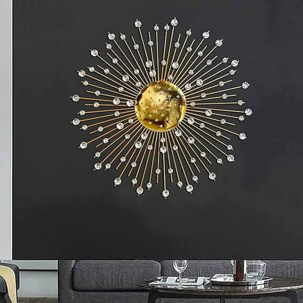 ZOVE Modern Handcrafted Luxury Metal Wall Decor Perfect For Living Room - LXINDIA.COM