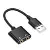 Zeitel USB Sound Card USB to 3.5mm Jack Audio Adapter - LXINDIA.COM