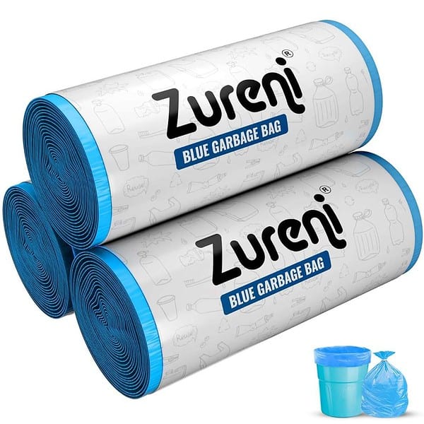 Zureni Garbage Dustbin Bags Medium48 x 53 cm 3 x 15 PcsRoll - LXINDIA.COM