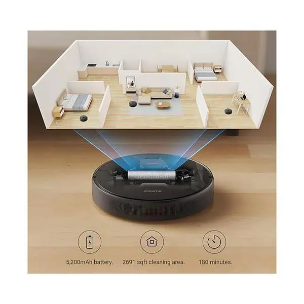 dreame D9 Max Robotic Vacuum Cleaner and Mop Alexa App WiFi Ideal for Pet Hair 1 - LXINDIA.COM