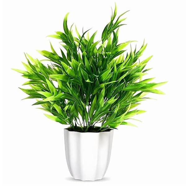 fancymart Artificial Bamboo Leaves Potted Plant Perfect for Home - LXINDIA.COM