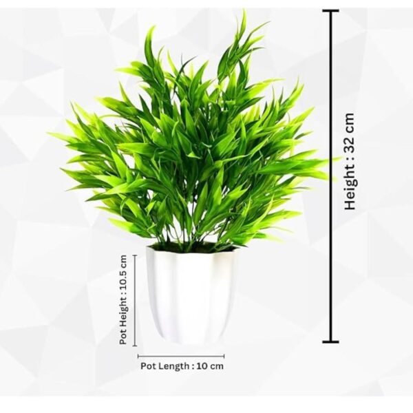 fancymart Artificial Bamboo Leaves Potted Plant Perfect for Home3 - LXINDIA.COM