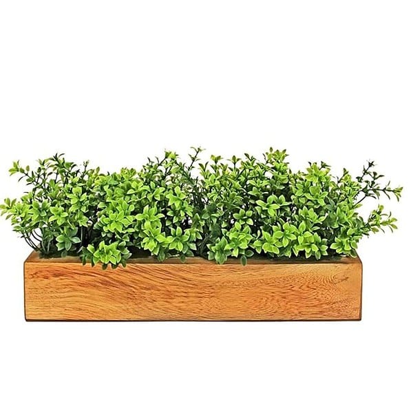 fancymart Artificial Gardenia Plant Bunch in Wood Planter - LXINDIA.COM