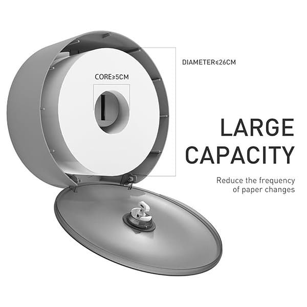 interhasa Jumbo Roll Toilet Paper Dispenser Wall Mount3 - LXINDIA.COM