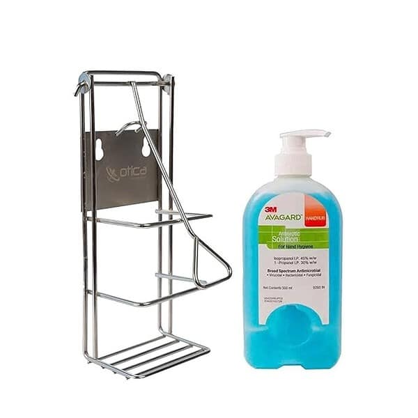 otica Hand Sanitizer Dispenser Steel Stand Wall Mount Type3 - LXINDIA.COM