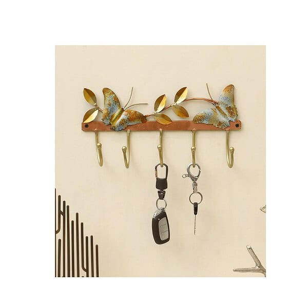 vedas Two Butterfly Decorative Metal Wall Hanger - LXINDIA.COM