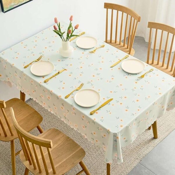 wolpin Polyvinyl Chloride Pvc Dining Rectangular Table Cover - LXINDIA.COM