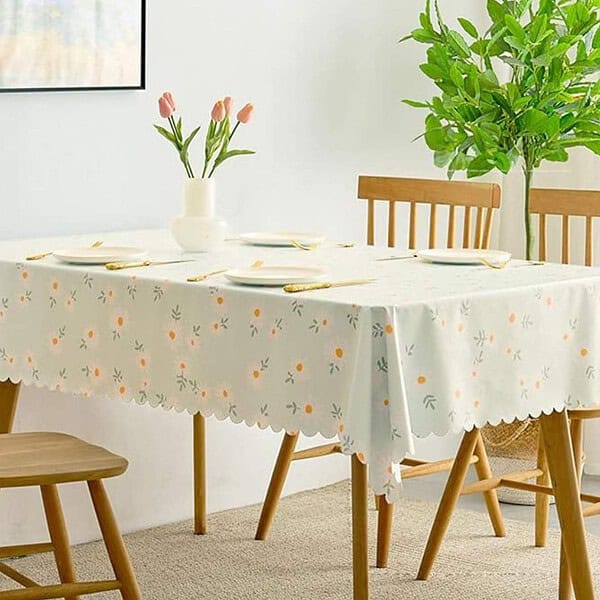 wolpin Polyvinyl Chloride Pvc Dining Rectangular Table Cover1 - LXINDIA.COM