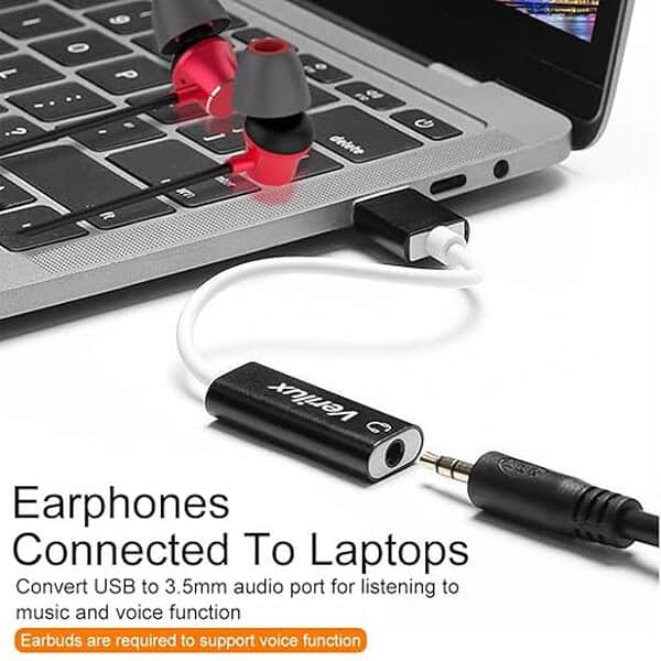 ‎Verilux USB Sound Card for Laptop PC Compatible with PS53 - LXINDIA.COM