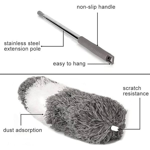 5PCS Microfiber Duster with Extension Pole Qolixs Feather Duster 3 - LXINDIA.COM