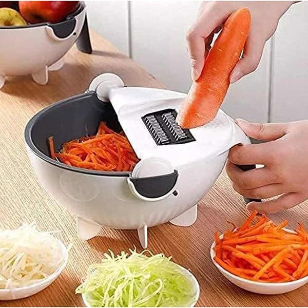 9 in 1 Multifunctional Rotate Vegetable Cutter B - LXINDIA.COM