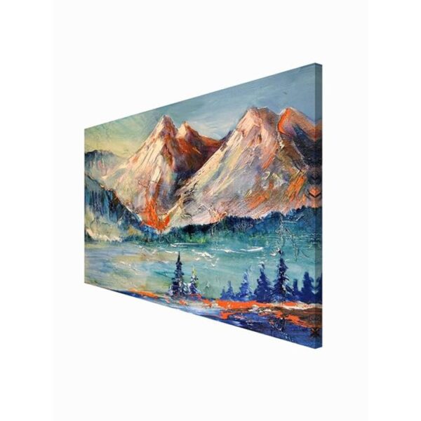 999STORE mountain with river view modern art Canvas Painting 18X30 Inches 1 - LXINDIA.COM