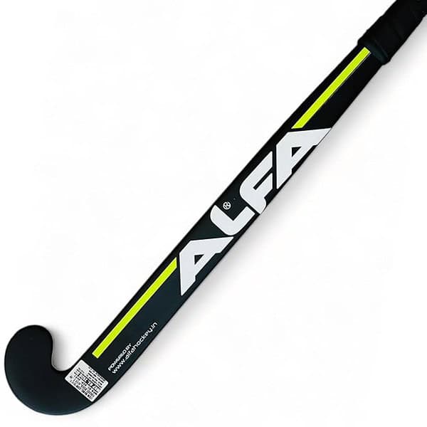 A L F A Y30 Composite Carbon Glass Fiber Kevlar Hockey Stick with Stick Bag Black 37 Inch 2 - LXINDIA.COM