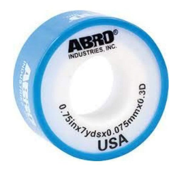 ABRO PTFE for Leak Water Plumbing 12mm x 10Mtr White 10Pcs - LXINDIA.COM