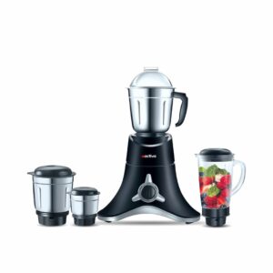 ACTIVA ABS Super Chef 900 Watts Mixer Grinder With 4 Jars Black - LXINDIA.COM