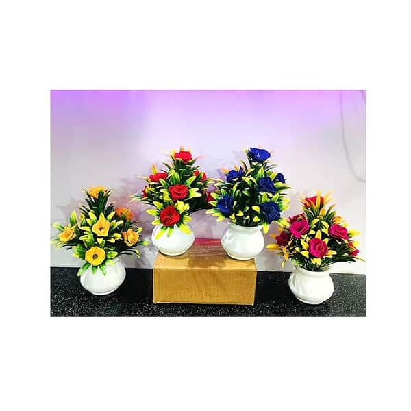 ADIRSA Artificial Flower Faux Flower Plant Set of 4 - LXINDIA.COM