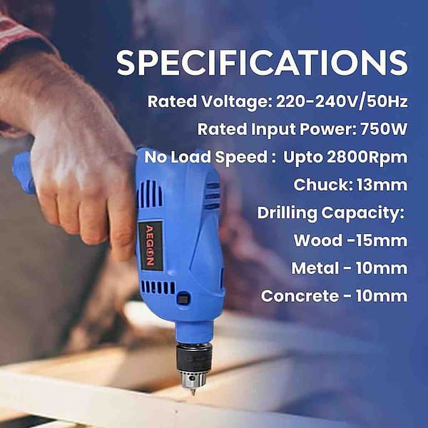 AEGON Professional Tool Kit with 750W Impact Drill Machine1 - LXINDIA.COM