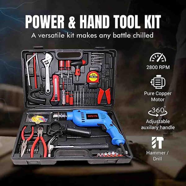 AEGON Professional Tool Kit with 750W Impact Drill Machine2 - LXINDIA.COM