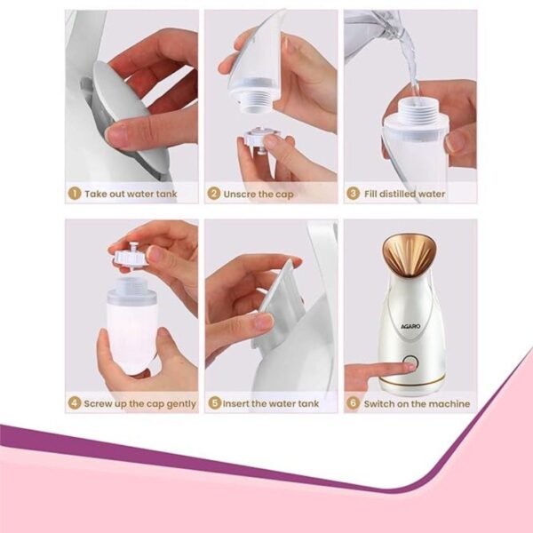 AGARO Facial Steamer With Nano Ionic HotSteaming Technology2 - LXINDIA.COM