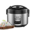 AGARO Regency Electric Rice Cooker 5L Silver and Black - LXINDIA.COM