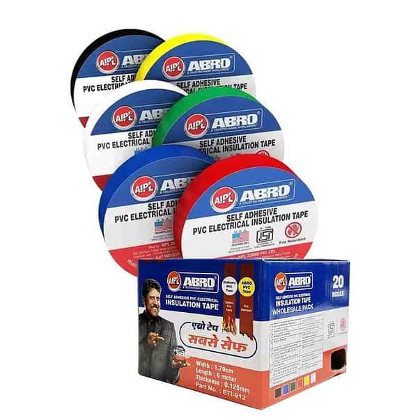 AIPL ISI Marked Genuine PVC Insulation Electrical Tapes 20 Piece - LXINDIA.COM