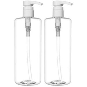 AIR O MATIC Liquid Soap and Shampoo Dispenser 500ml Each Transparent Pack of 2 - LXINDIA.COM