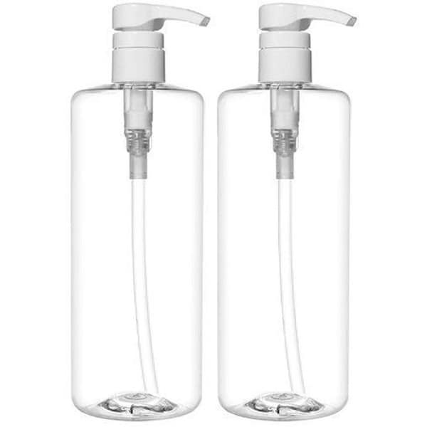 AIR O MATIC Liquid Soap and Shampoo Dispenser 500ml Each Transparent Pack of 2 - LXINDIA.COM