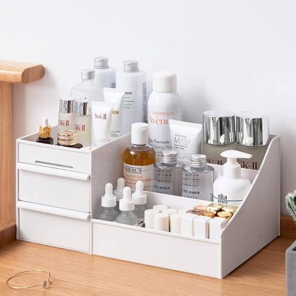 ALOXE Cosmetic Organizer Box white 1 - LXINDIA.COM