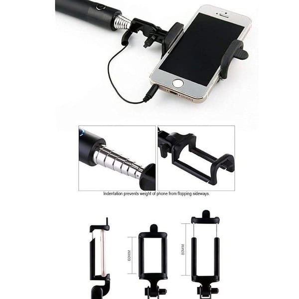 AMBLIC Wired Selfie Stick3 - LXINDIA.COM