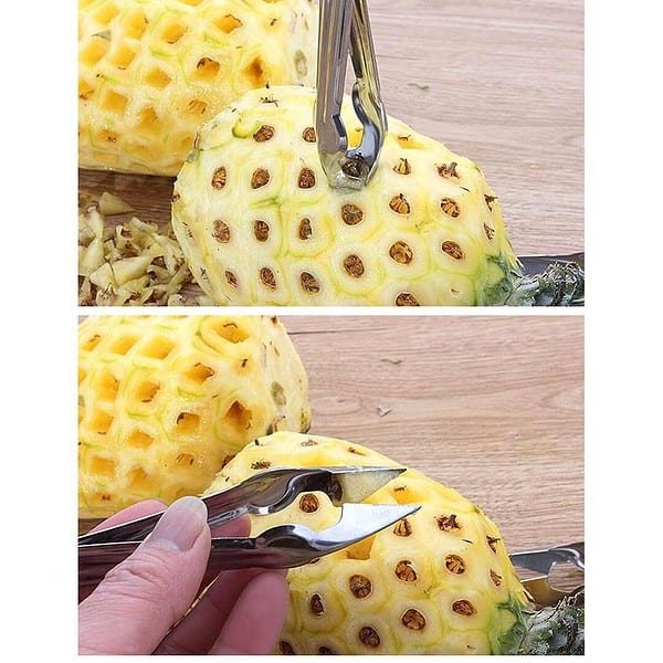 AMGZLE Stainless Steel Convenient Seed Remover Pineapple Eye Peeler 1 Piece C - LXINDIA.COM