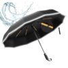 ANYCHO Big Umbrella for Men 3 Fold with Reflective Stripe Travel Umbrella - LXINDIA.COM