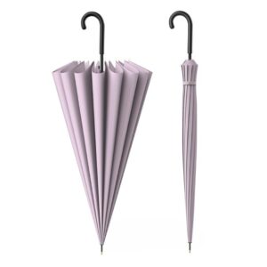 ANYCHO Umbrella for Women Long Umbrella Purple - LXINDIA.COM