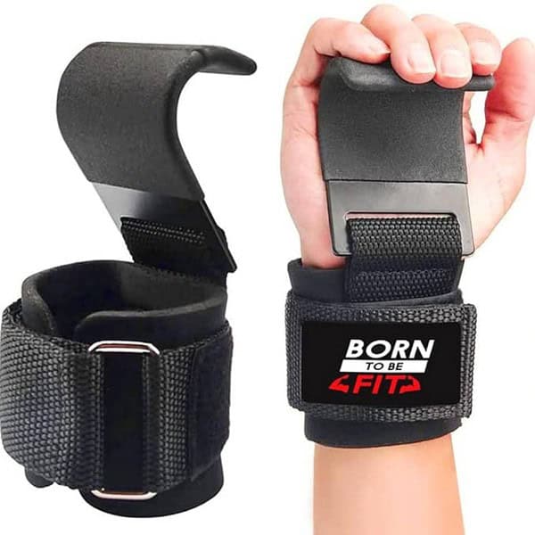 APRPDP Weight Lifting Hooks Hand Grip Wrist Straps for Deadlift Set of 2 PC 1 - LXINDIA.COM