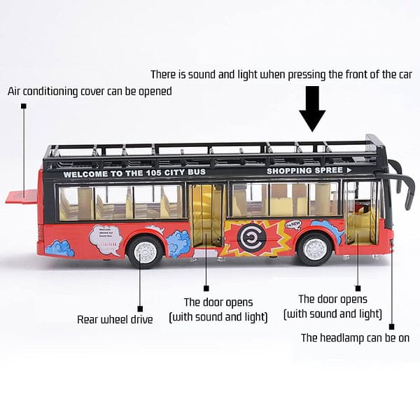 ARNIYAVALA Diecast Metal Alloy London Long Bus B - LXINDIA.COM