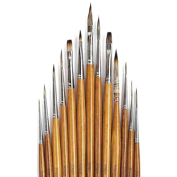 ARTIOS Fine Detailing Thin Miniature Brush Set of 13 pcs with Brush Holder1 1 - LXINDIA.COM