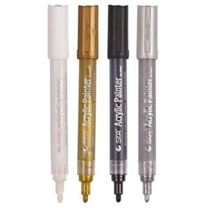 ARTISTERY Acrylic DIY Fine Tip Marker Set of 4 - LXINDIA.COM