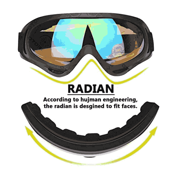 ATORAY Motorcycle Eyewear Helmet Goggles Rainbow 1 - LXINDIA.COM