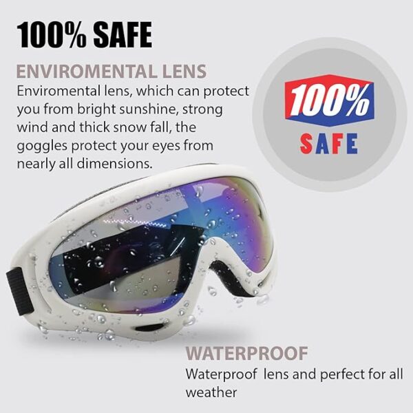 AUTOPOWERZ Goggles for bike rider White Rainbow2 - LXINDIA.COM