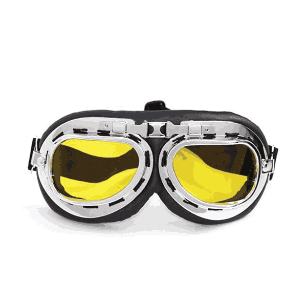 AUTOPOWERZ Motorcycle Eye Protection Glasses Goggle Yellow - LXINDIA.COM